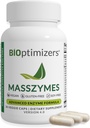 BIOptimizers MassZymes - Supplément complet enzymes digestifs pour la santé des Guts - Soulagement des ballonnements pour les hommes et les femmes - Lipase Amylase Bromelain Enzymes digestives (30 capsules)