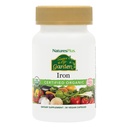 NaturesPlus Source de vie Jardin Certifié Fer biologique de famille 18 mg Cap - 30 Capsules de végétalien - Supplément de fer à base de plantes - Soutient le sang sain - Végétarien, sans gluten - 30 portions