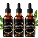 GPGP GreenPeople 3 Pack Extrait d'huile de chanvre naturel, support du système immunitaire, soutien focus et énergie, et soutien des activités nocturnes, extrait pur, riche en acides gras oméga 3&6&9