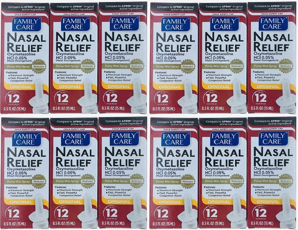 Spray anti-nasal de 12 heures (Oxymétazoline HCL) 0,5 fl oz