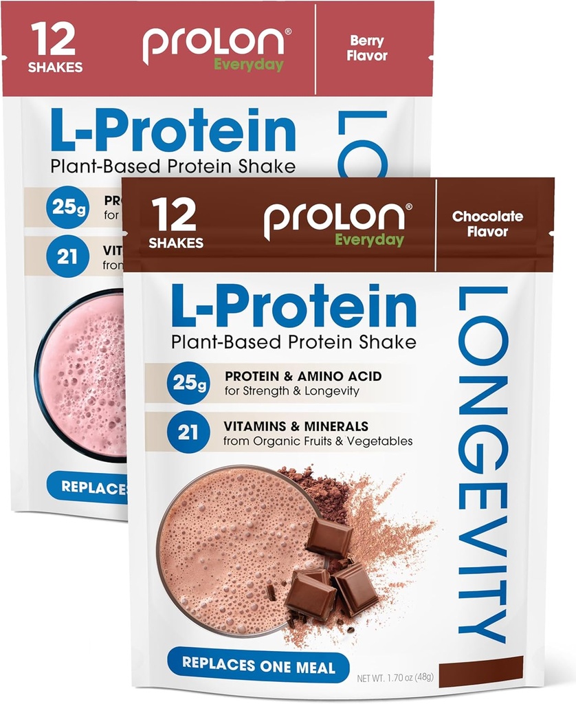 Prolon Longévité de la poudre de protéines à base de plantes: Réparer et synthétiser les muscles, Vieillissement en santé, Améliorer la performance.