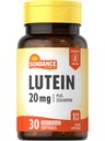 Sundance Lutein 20mg. 30 Softgels avec Zeaxanthin.