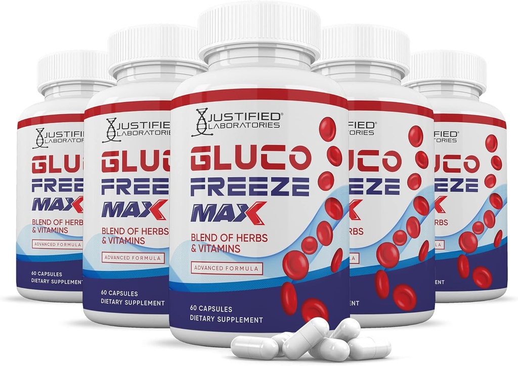 (5 Pack) Glucogel Max Formule avancée 1295MG 300 gélules