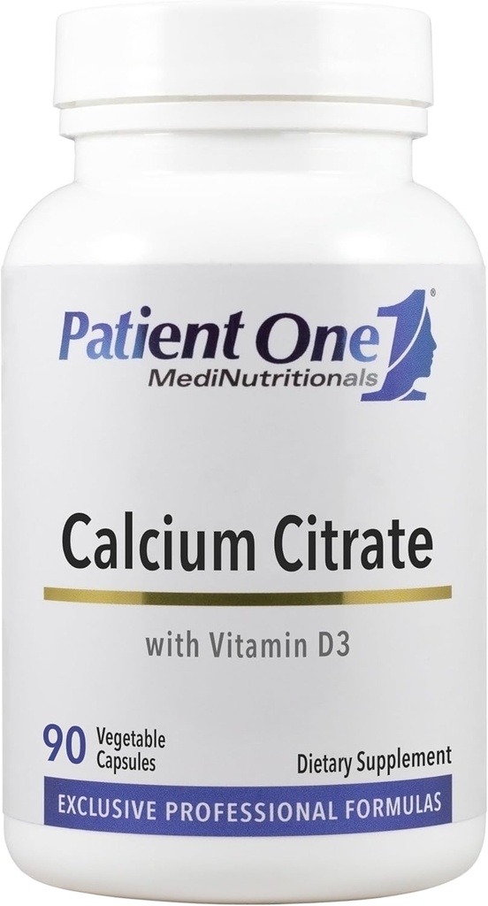 Patient Un Citrate de calcium plus Vitamine D3: Supplément pour soutenir la santé des os et du coeur*