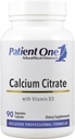Patient Un Citrate de calcium plus Vitamine D3: Supplément pour soutenir la santé des os et du coeur*