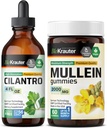 BIO KRAUTER Cilantro Teinture 4 Fl. Oz. & Mullein 60 Gummies