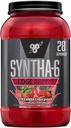 BSN SYNTHA-6 Poudre de protéines de bord, poudre de protéines de fraise avec lactosérum hydrolysé, caséine micellaire, isolat de protéines de lait, faible teneur en sucre, 24g de protéines, shake de lait de fraise, 28 portions