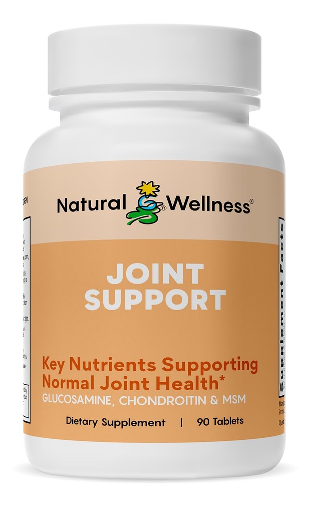 Bien-être naturel Glucosamine Chondroitine avec MSM et supplément curcuma – Soutient la santé, la mobilité et la résistance au cartilage – Glucosamine MSM Comprimés pour la flexibilité – 90 Compte