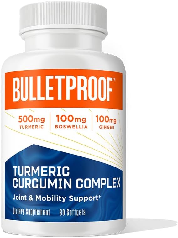 Étanche à bulles Curcumine complexe d'inflammation curcuma Réponse Softgels, 60 Compte, supplément kéto pour le soutien articulaire et l'inflammation, antioxydant support, emballage mai Varier