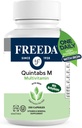 FREADA Multivitamine un jour – Quintabs-M avec le fer – Suppléments Casher Multivitamines pour la santé des femmes - Multivitamines pour les femmes et les hommes déficients en fer Vitamines adultes Multivitamine (250)