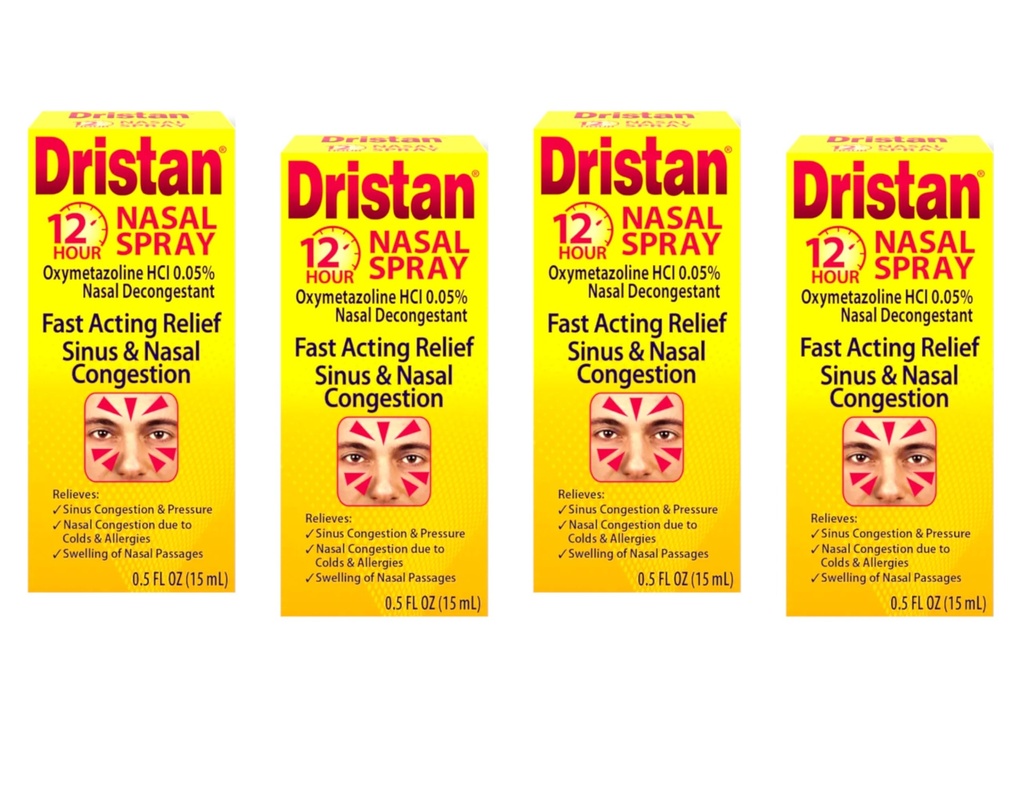 Dristan Spray nasal 12 heures 0,50 oz (paquet de 4)