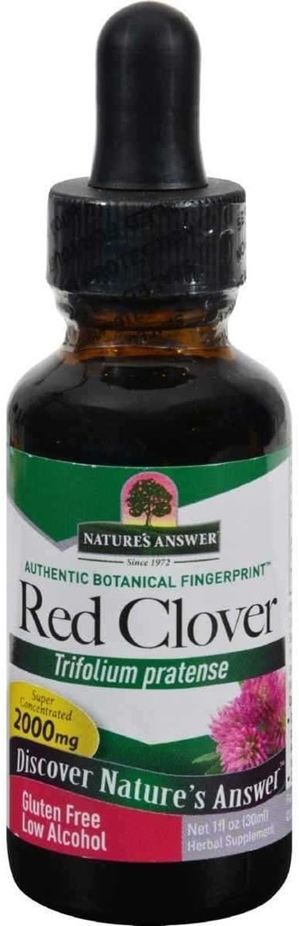 Nature's Answer Red Clover Flowering Tops, 1-Fluid Ounces (en anglais seulement)