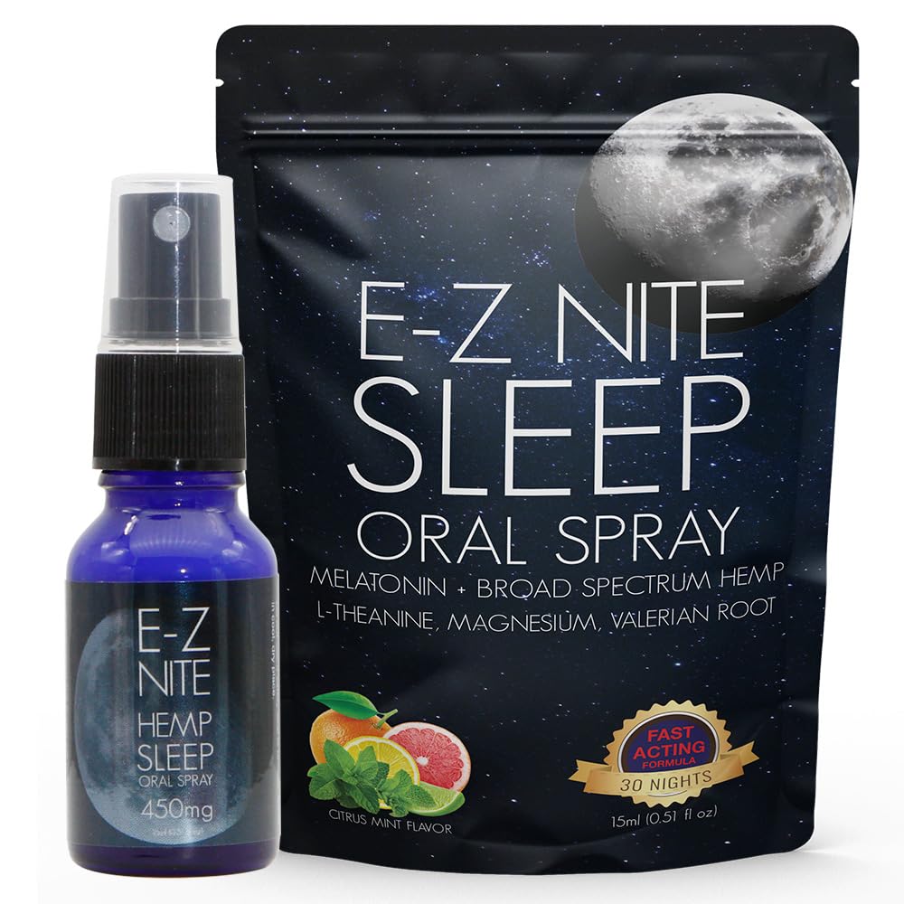 Spray de sommeil de chanvre avec la mélatonine L-Theanine de la racine valériane Magnésium.