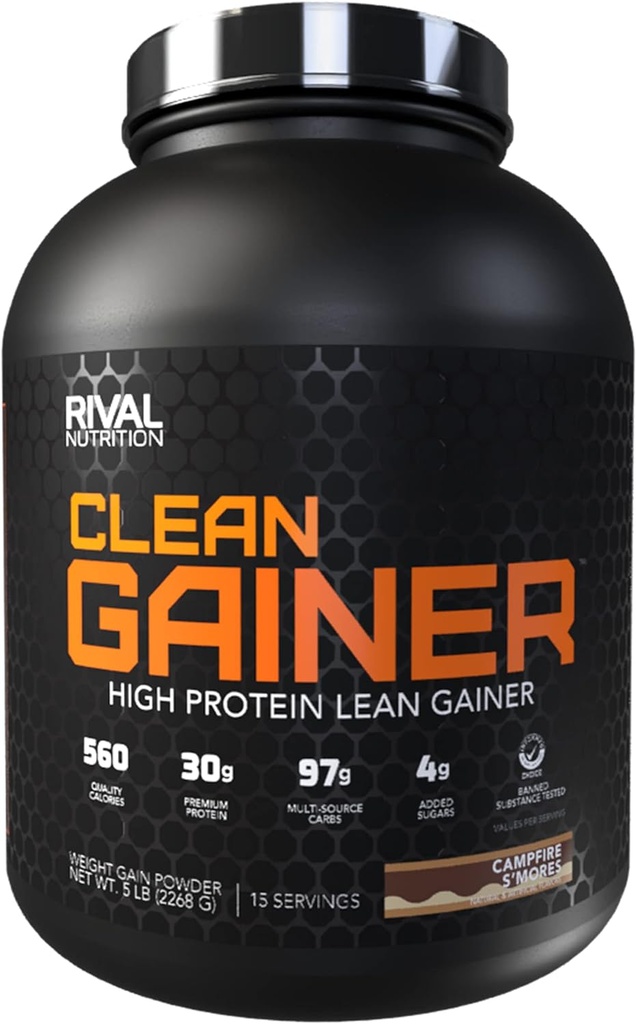 Rival Nutrition Clean Gainer - Campfire S'Mores Clean Gainer, 5lbs