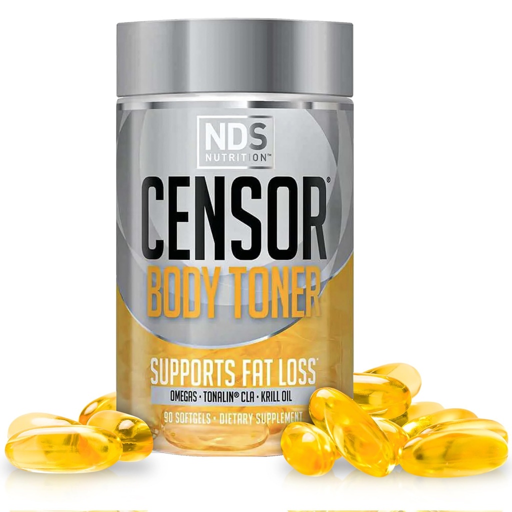 Censeur de nutrition des SND - Perte de graisse et toner corporel avec CLA, huile de poisson, safflower et mélange Omega 3-6-9 - Supplément alimentaire pour améliorer l'énergie et la santé (90 Softgels)