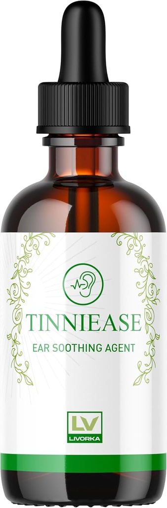 LIVORKA gouttes de Tinniease, gouttes de Tinniease pour le soutien auditif, gouttes de Tinni Ease, gouttes d'oreille Tinniease, 1 bouteille pendant 30 jours