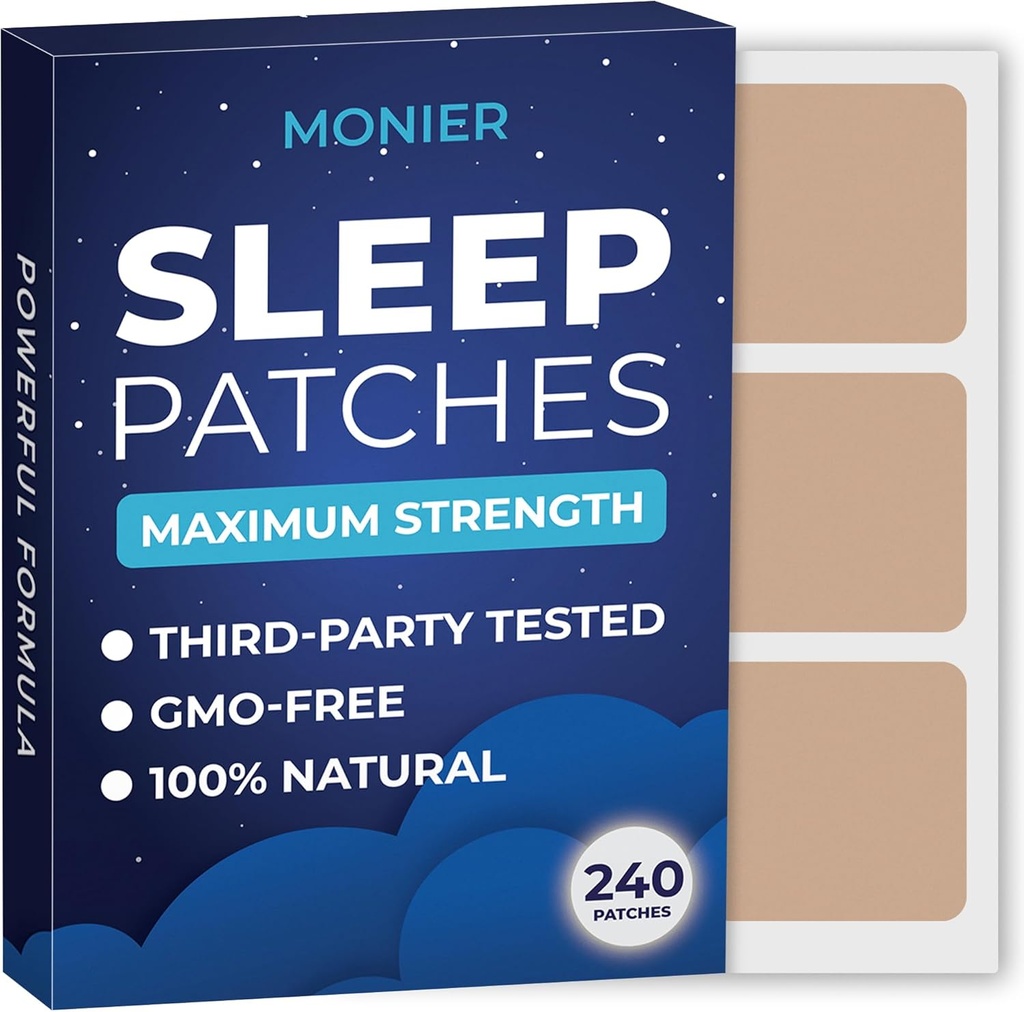 Sleep Patches for Adults Extra Strength (Patch de sommeil facile à appliquer avec Melatonin & Valerian) Relax & Wake Up Rafraîchir (Confort de nuit longue durée pour les hommes et les femmes) 240 Patches