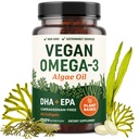 Végétalienne Oméga 3 Huile d'algues Basée sur une plante DHA EPA.