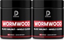 Wormwood Capsules - 12 herbes mélangées noix de noyer noir, girofles, gingembre, curcuma, cannelle, pomme, quassia - 2 boîtes 50 capsules