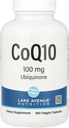 Lake Avenue CoQ10 Nutrition - supplément d'Ubiquinone - favorise l'activité antioxydante - sans gluten, sans OGM - 100 mg - 360 capsules de Véggie