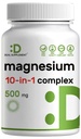 Magnésium Complex 500mg, 240 Capsules de Véggie (en anglais seulement) Glycinat 10-en-1, Citrate, Malate, et plus encore (en anglais seulement) 100% Chélaté pour l'absorption facile (en anglais seulement) Supplément minéral essentiel pour la santé musculaire, du sommeil et du coeur*