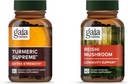 Gaia Herbs Turmeric Supreme Extra Strength - 60 Vegan Liquid Phyto-Capsules & Reishi Mushroom - Système immunitaire et soutient la santé cardiaque - 40 Vegan Liquid Phyto-Capsules (2 Pack)