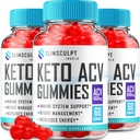 (3 Pack) Slimsculpt Keto ACV Gummies - Formule avancée Slim Sculpt Keto Plus ACV Gummies vinaigre de cidre de pomme Keto Slimsculpt ACV Gummies Dietary Supplément Avis Hommes Femmes (180 Gummies)