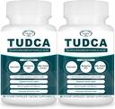 2200MG Suppléments hépatiques TUDCA - Complexe de supplément de sels de bile pour la désintoxication du foie et nettoyage, nettoyage Gallbladder, santé digestive 120 Capsules