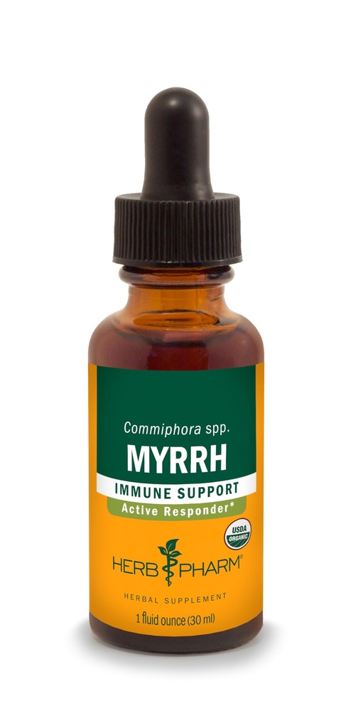 Herb Pharm Myrrh Liquid Extract pour le support du système immunitaire - 1 once (DMYRR01)