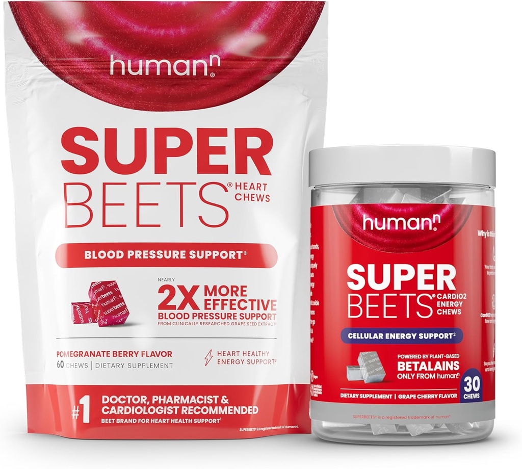 Coeur de SuperBeets Humann & CardiO2 Chews