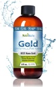 Complément organique liquide d'or colloïdal par Nutrinoche - 100% Pure Nano Gold Mineral - Soutient la clarté mentale, la concentration et la relaxation - Bouteille de 8 oz - Vegan, sans gluten - Crystalline - 30 ppm