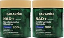 Supplément NAD - Résvératrol, Quercetin, Résvératrol, NAD Résvératrol 900mg, NAD+ Supplément pour hommes et femmes, 80 Capsules 2 Pack