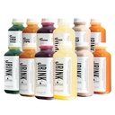 JRINK by Purée Nettoyage intermédiaire du jus, boisson de désintoxication pressée à froid avec jus de légumes et fruits biologiques de 2 jours, nettoyage surgelé du jus pressé, 12 bouteilles, 16 oz