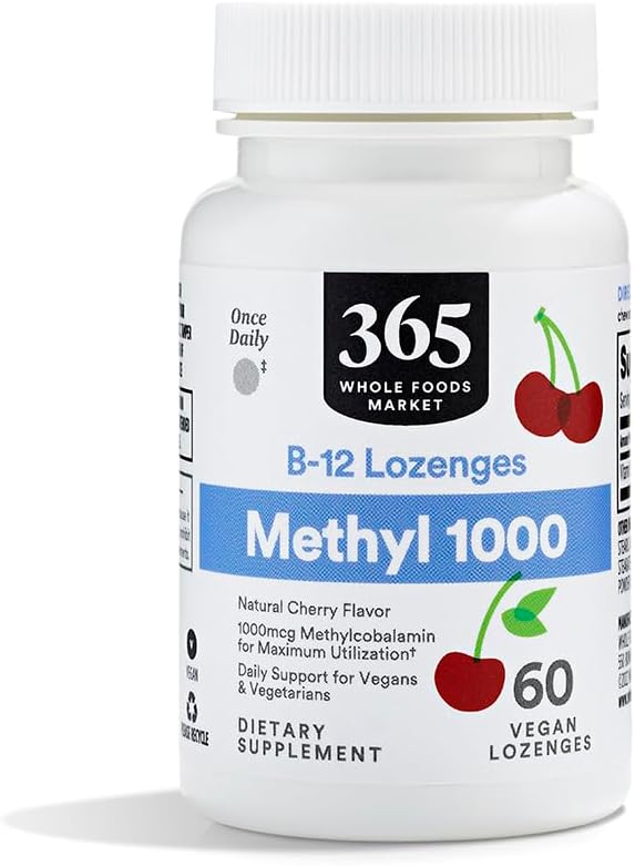 Marché des aliments entiers, méthyl B-12 1000 MCG Cherry Lozenge, 60 CT