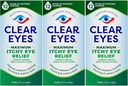 L'œil clair Démangeaisons maximales de soulagement de l'œil, 0.5 Fl Oz (paquet de 3)