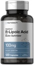 Horbaach R-Lipoic Acid 100 mg de 120 capsules avec l'optimisation de la biotine