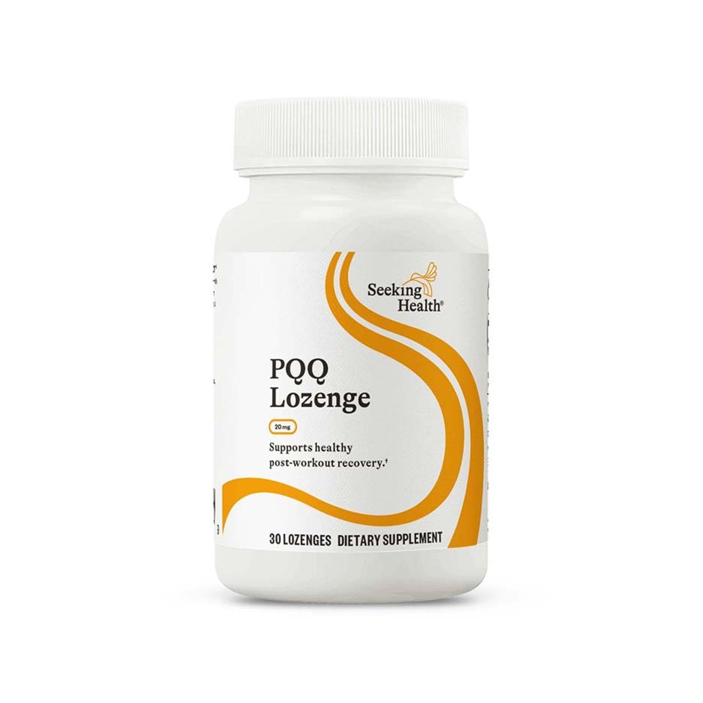 Recherche santé PQQ, 20 mg Pyrroloquinoline Quinone (PQQ) par lozenge, nutriments comme les antioxydants pour soutenir le vieillissement en santé et le stress oxydatif, végétarien et végétalien (30 losanges)