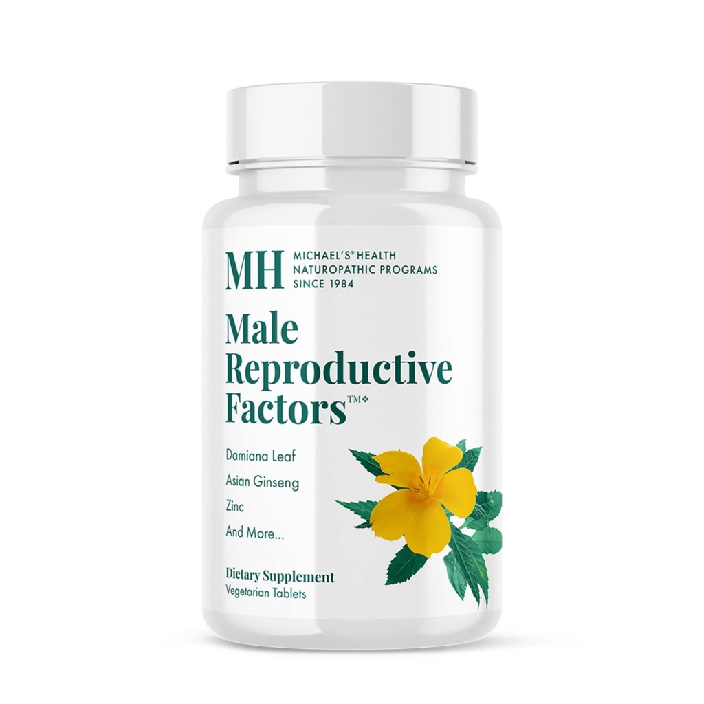 Michael's Health Naturopathic Programs Male Reproductive Factors - 60 Vegetarian Tablets - Nutrients to Support Male Fertility - Kosher - 40 Servings