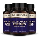 Dr. Mercola Gallbladder Enzymes - Gallbladder & Digestive Health Support - Includes Pancreatic Protease, Amylase & Lipase - Non-GMO, Gluten-Free & Soy-Free - 90 Delayed Release Capsules (90 Servings)