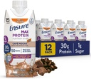 S'assurer Max Protein Café Mocha Nutrition Shake. 30g Protéines, 1g Sucre, 4g Fibre Blend.