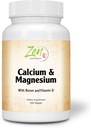 Suppléments Zen - Hi Potency Calcium & Magnésium avec D3 & Boron pour l'absorption améliorée, soutient la santé osseuse et la densité osseuse 250-Tabs