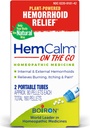 Boiron HemCalm On The Go Travel Essential for Hemorrhoid Relief of Pain, Itching, Swelling or Discomfort - 2 Count (160 Pellets)