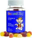 Supplément Gummi King Vitamine-D, Fraise/Lemon/Orange/Grape/Cherry/Grapefruit, 60 Nombre
