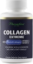 Collagène d'herbes paradisiaques extrême avec collagène biocellulaire, acide hyaluronique et C de la nature, pour cheveux, peau et articulations sains, 60 capsules