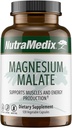 Suppléments d'énergie au magnésium de NutraMedix - Magnésium biodisponible pour le sommeil, le soutien immunitaire et la santé articulaire - Suppléments au magnésium végétalien, sans OGM et sans gluten (120 capsules végétariennes)