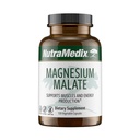 Suppléments d'énergie au magnésium de NutraMedix - Magnésium biodisponible pour le sommeil, le soutien immunitaire et la santé articulaire - Suppléments au magnésium végétalien, sans OGM et sans gluten (120 capsules végétariennes)