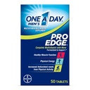Un jour Hommes Pro Edge Multivitamine, supplément avec vitamine A, C, D, E et zinc pour le soutien de la santé immunitaire et Magnésium pour la fonction musculaire saine, 50 comte