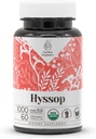 Hyssop USDA Organic 60 Capsules (Hyssopus officinalis) Herbe séchée (60 Capsules)