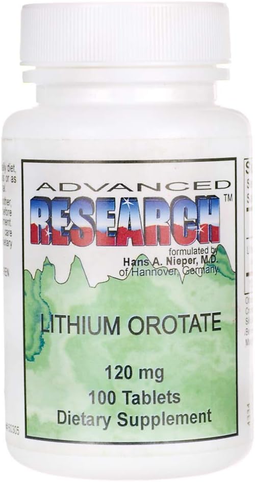 Orotate de lithium 100 onglets