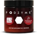 FODZYME® Kit maison Enzymes digestifs pour la santé des gorgés, soulagement du bluff, gaz, constipation, diarrhée, douleur abdominale, faible FODMAP, 60 doses